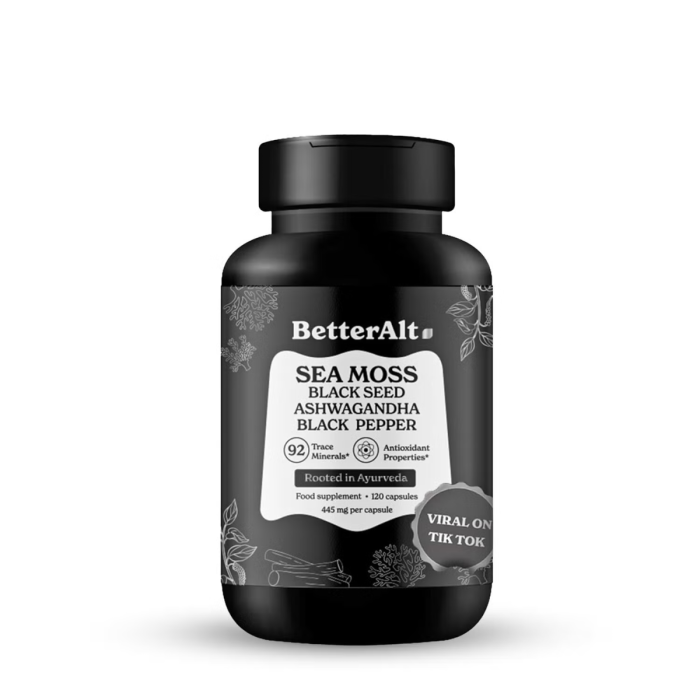 Better Alt Sea Moss, Formula Cu Alge Marine, Chimen Negru Si Ashwagandha, 120 Cps [1]