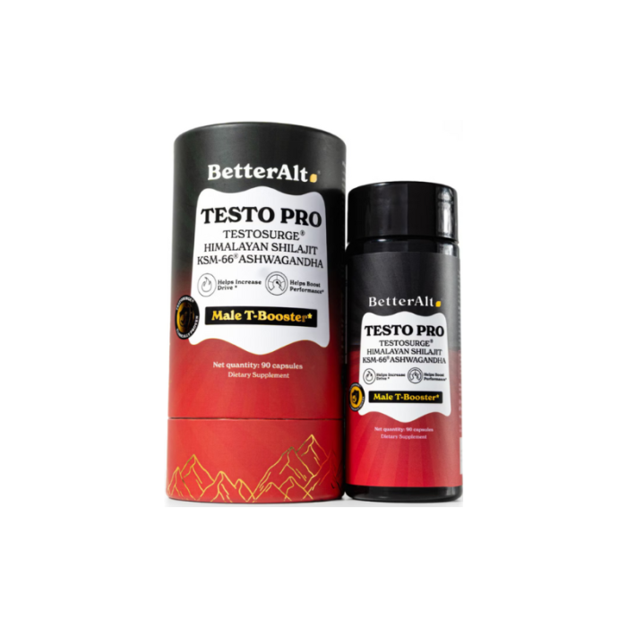 Better Alt Testo Pro, Formula Cu Shilajit Si Ashwagandha Pentru Stimularea Productiei De Testosteron, 90 Cps [1]