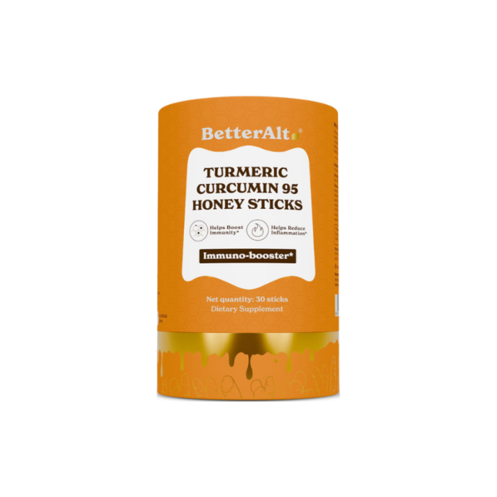 Better Alt Turmeric Curcumin 95 Honey Sticks, Pliculete De Turmeric Si Miere, 30 Pliculete [1]