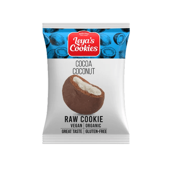 Biscuit Bio - Leya's cookies cu cacao şi cocos, 100% natural, organic, vegan, fara gluten, fara zahar adaugat [1]