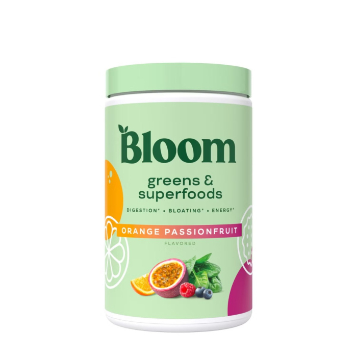 Bloom Greens & Superfoods, Amestec De Super-alimente Verzi Cu Aroma De Fructul Pasiunii Si Portocala, 141 G [1]