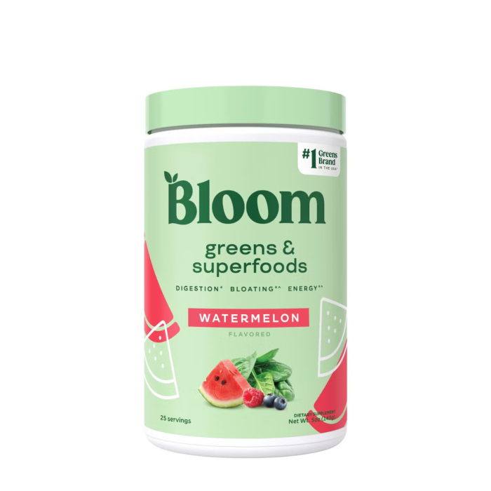 Bloom Greens & Superfoods Watermelon, Pulbere Nutritiva Cu Aroma De Pepene Verde, Suport Pentru Energie Si Detoxifiere, 142 G [1]