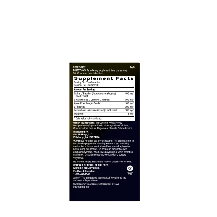Bodydynamix Slim Pm Night Time Formula, Formula Pentru Pierderea In Greutate Si Suport Pentru Somn, 60 Cps [2]