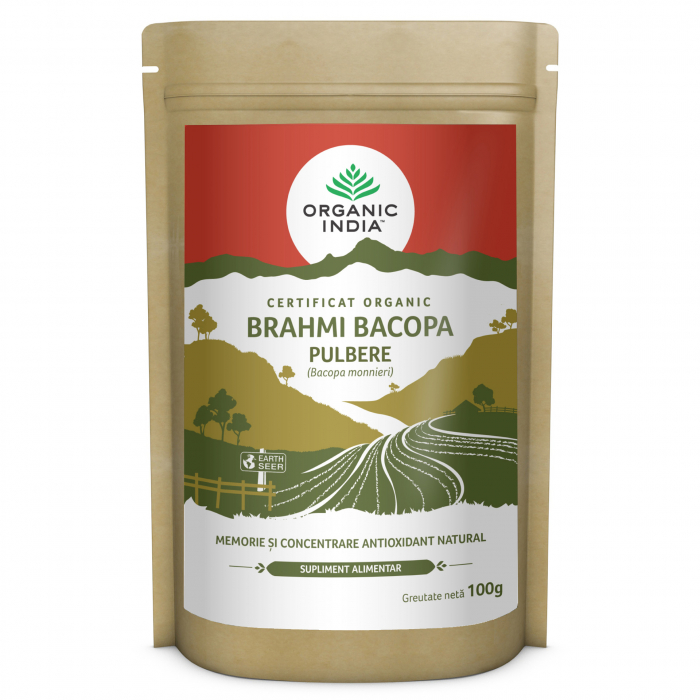 Brahmi Bacopa Pudra | Memorie si Concentrare, Antioxidant Natural 100g [1]