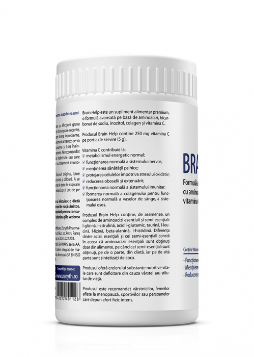 Brain Help (  formula avansata cu actiune neuroprotectoare. Memorie, concentrare, rezistenta la stres) * 250g [4]