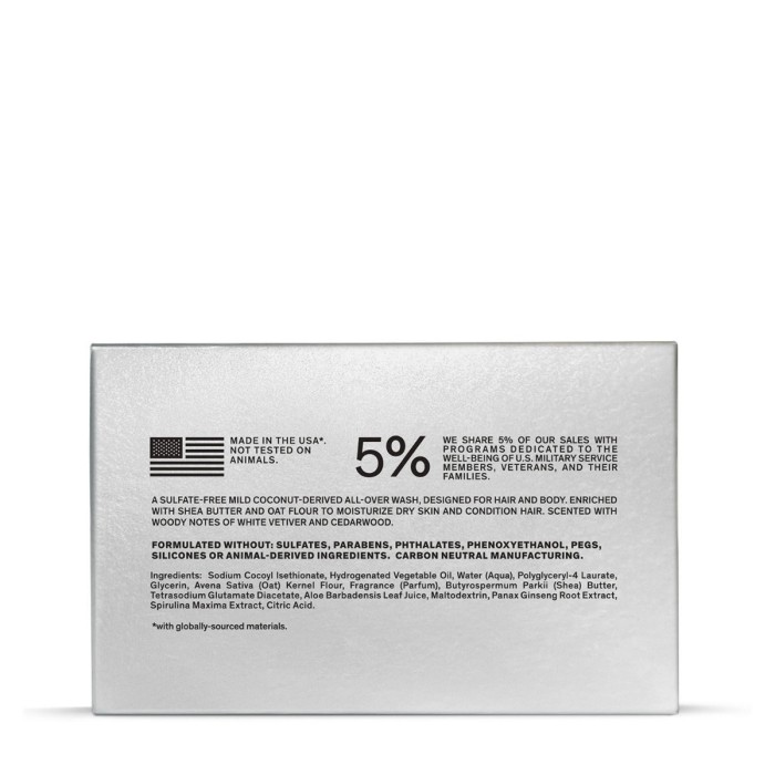 Bravo Sierra Hair And Body Solid Cleanser White Vetiver Cedar, Sapun Pentru Fata, Corp Si Par Cu Miros De Vetiver Alb Si Cedru, 198 G [2]
