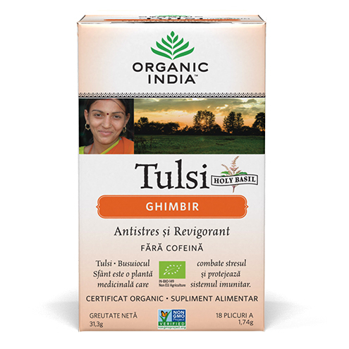 Ceai Tulsi (Busuioc Sfant) Ghimbir | Antistres Natural si Revigorant, plicuri [1]