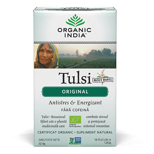 Ceai Tulsi (Busuioc Sfant) Original | Antistres Natural &amp; Energizant, plicuri [1]