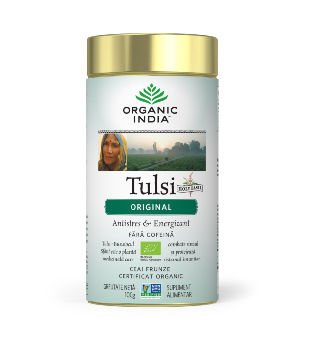 Ceai Tulsi (Busuioc Sfant) Original | Antistres Natural & Energizant, cutie 100g [1]