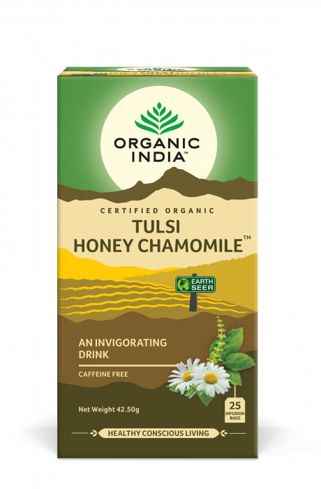 Ceai Tulsi Miere Mușețel, Amestec Adaptogen Revigorant, 25 plicuri [1]