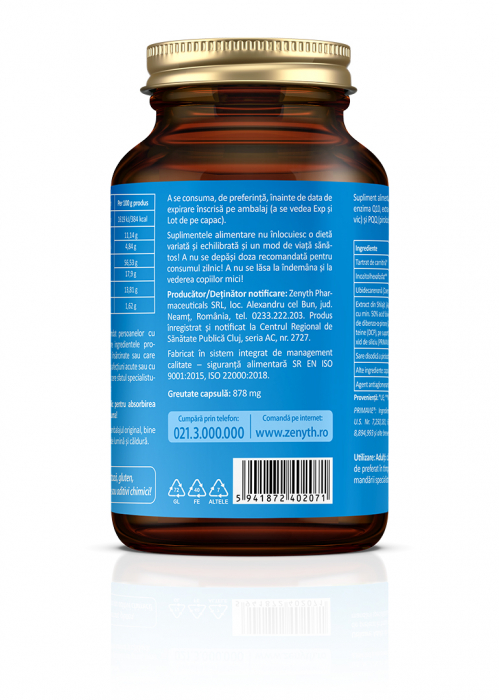 Cell Energy PLUS Dr. Ionescu’s ( Cell Energy PLUS, antiinflamator si antioxidant, cu carnitina, inozitol, coenzima Q10, acid fulvic si PQQ) * 30 cps [4]