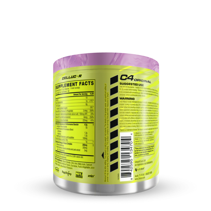 Cellucor C4 Original Pre-workout Grape Popsicle, Formula Pre-antrenament Cu Aroma De Struguri, 246 G [2]