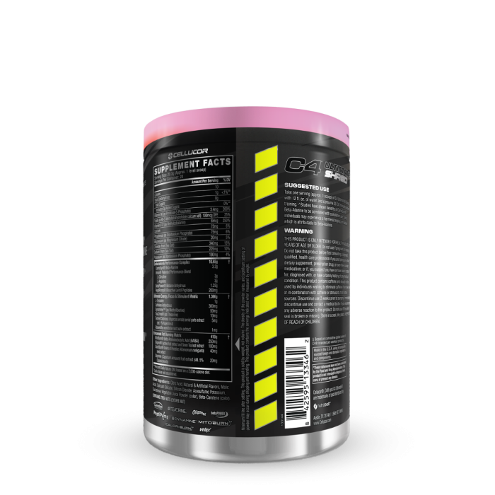 Cellucor C4 Ultimate Shred Pre-workout, Formula Avansata Pentru Definire Cu Aroma De Limonada Roz, 406 G [2]