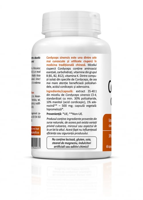 Ciuperca CORDYCEPS CS-4(antioxidant, tonic si de protejare a imunitatii) * 60 cps [2]