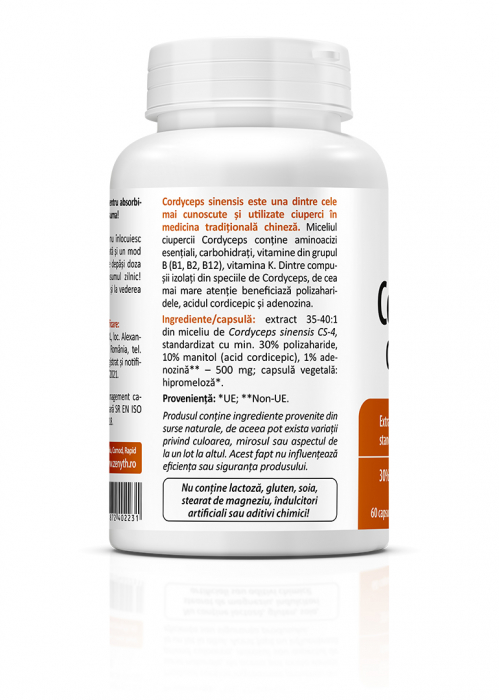 Ciuperca CORDYCEPS CS-4(antioxidant, tonic si de protejare a imunitatii) * 60 cps [3]