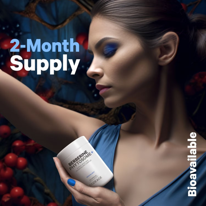 Codeage Berberine Phytosome,formula Pentru Echilibru Glicemic Si Sustinerea Metabolismului Cu Berberina, 60 Cps [6]