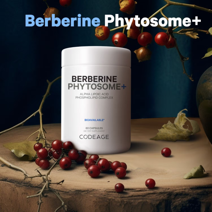 Codeage Berberine Phytosome,formula Pentru Echilibru Glicemic Si Sustinerea Metabolismului Cu Berberina, 60 Cps [3]