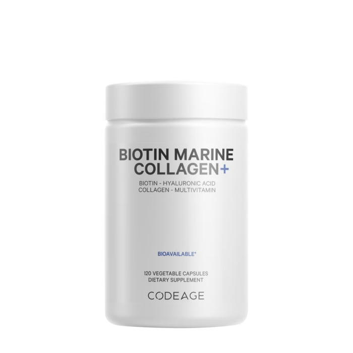 Codeage Biotin Marine Collagen+formula Completa Cu Colagen Marin Si Acid Hyaluronic, 120 Cps [1]