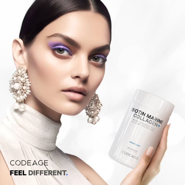 Codeage Biotin Marine Collagen+formula Completa Cu Colagen Marin Si Acid Hyaluronic, 120 Cps [10]