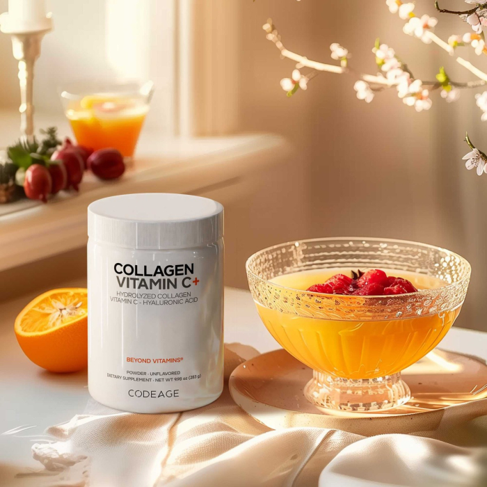 Codeage Collagen Vitamin C+, Colagen Hidrolizat Cu Vitamina C Si Acid Hialuronic, 283 G [7]