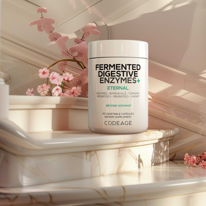 Codeage Fermented Digestive Enzymes With Probiotics & Prebiotics, Enzime Digestive Cu Probiotice Si Prebiotice Pentru Sustinerea Digestiei, 90 Cps [7]
