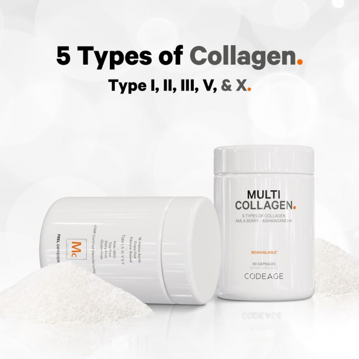 Codeage Hidrolyzed Multi Collagen, Colagen Hidrolizat, 90 Cps [3]