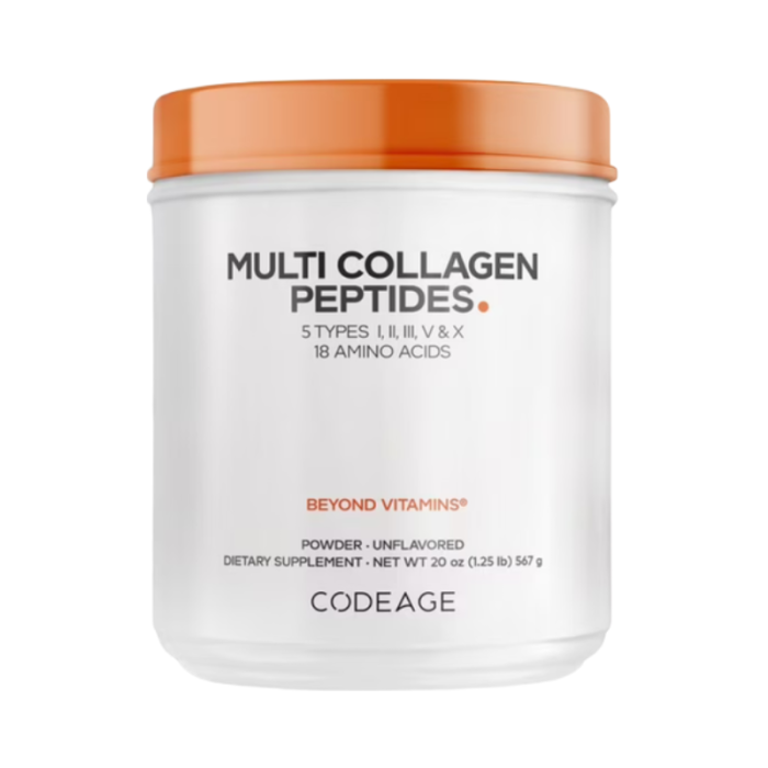 Codeage Hydrolyzed Multi Collagen - 5 Types Collagen Peptides, Colagen Hidrolizat Din 5 Surse Sub Forma De Peptide, Fara Aroma, 567 G [1]