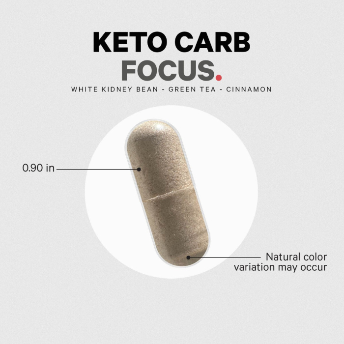 Codeage Keto Carb Focus, Formula Pentru Inhibarea Asimilarii De Carbohidrati, 180 Cps [3]