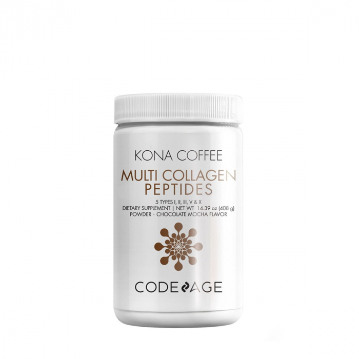 Codeage Kona Coffee Multi Collagen - 5 Types Collagen Peptides, Colagen Hidrolizat Din 5 Surse Sub Forma De Peptide Cu Cafea Kona Solubila, 408 G [1]