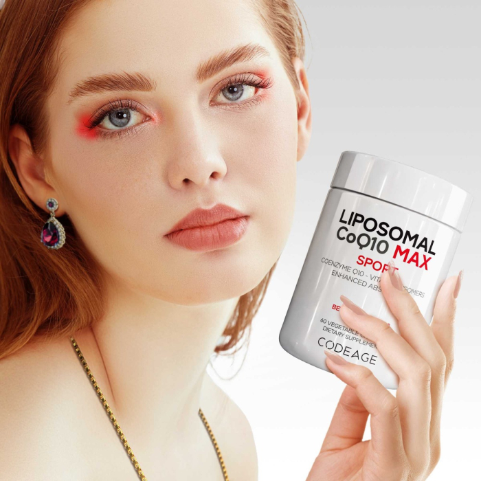  Codeage Liposomal Coq10 Max, Coenzima Q-10 Lipozomala, 60 Cps [7]