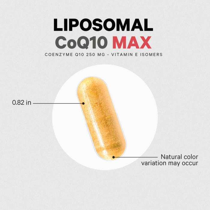  Codeage Liposomal Coq10 Max, Coenzima Q-10 Lipozomala, 60 Cps [4]