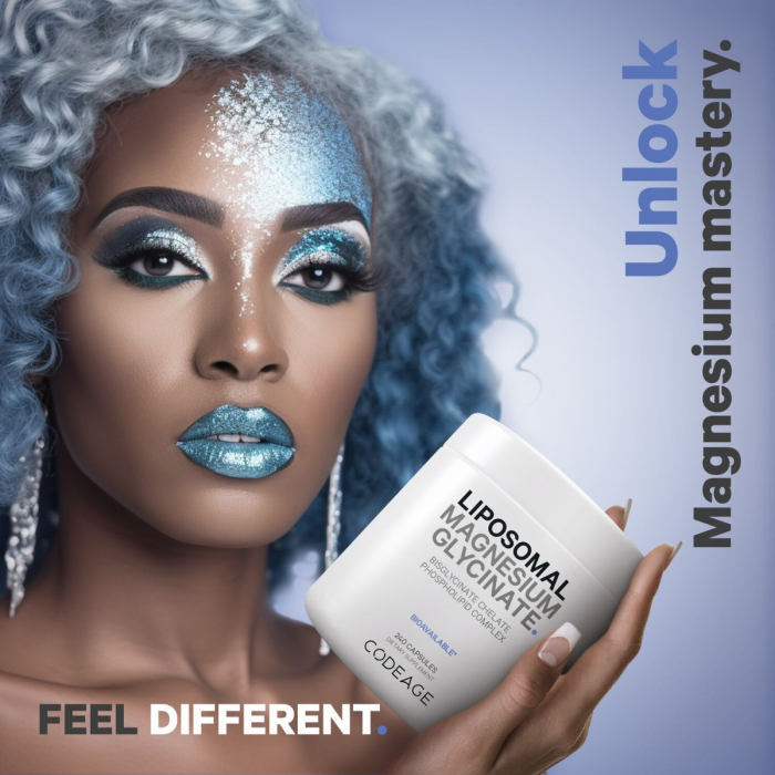 Codeage Liposomal Magnesium Glycinate, Magneziu Bisglicinat Lipozomal cu BioPerine® - Formula Avansata pentru Absorbtie Superioara, 240 cps [4]