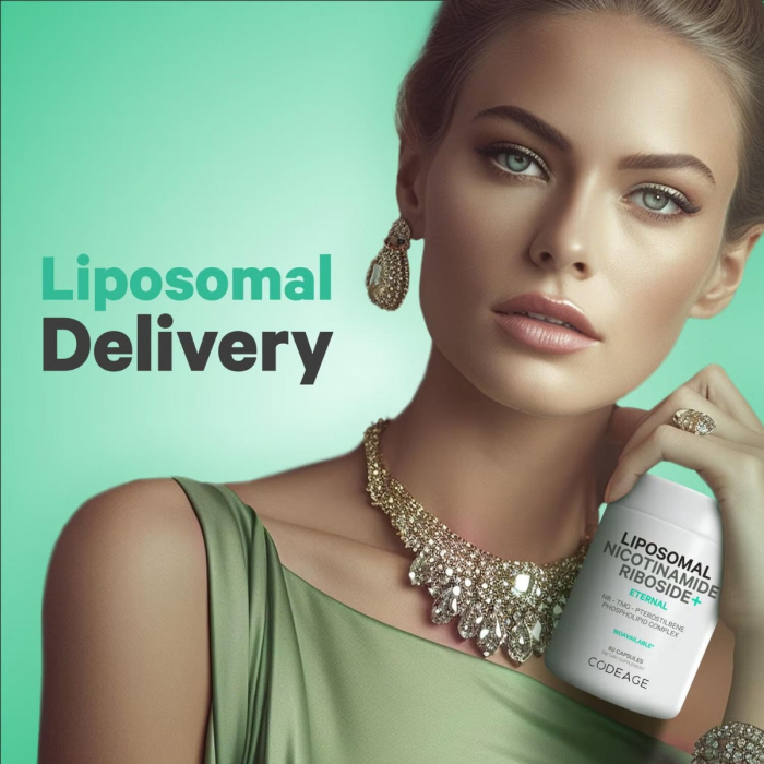 Codeage Liposomal Nicotinamide Riboside+, Nr+ Nicotinamida Lipozomala Ribozida + Tmg Si Pterostilben, 60 Cps [8]