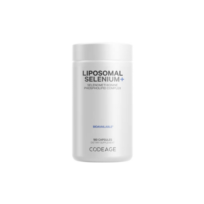 Codeage Liposomal Selenium+ Selenomethionine Phospholipid Complex, Seleniu Lipozomal Complex Cu Fosfolipide Din Selenomentionina, 180 Cps [1]