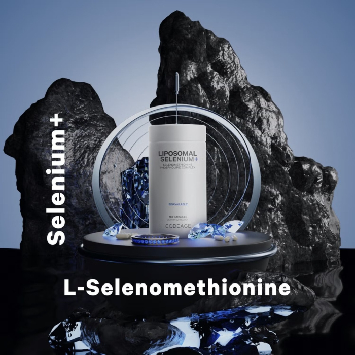 Codeage Liposomal Selenium+ Selenomethionine Phospholipid Complex, Seleniu Lipozomal Complex Cu Fosfolipide Din Selenomentionina, 180 Cps [3]