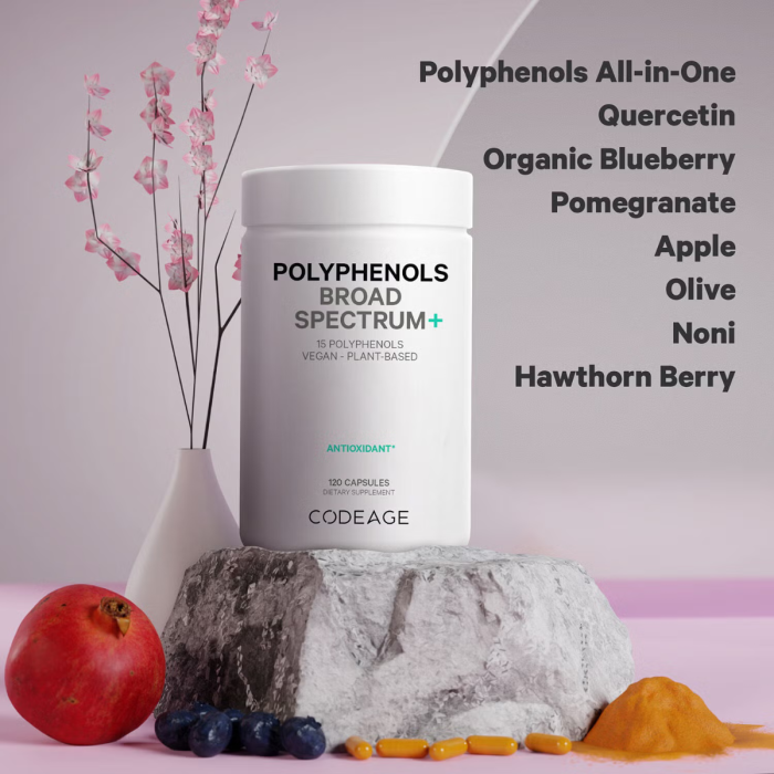 Codeage Polyphenols Broad Spectrum, Formula Pentru Protectie Celulara Si Vitalitate Zilnica, 120 Cps [5]
