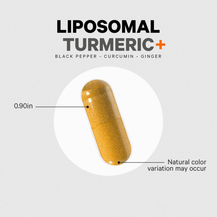 Codeage  Turmeric Lipozomal Fermentat + Piper Negru,  Curcumin Si Ghimbir, 90 Cps [10]
