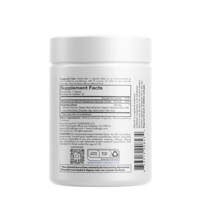 Codeage Universal Binder + Full Spectrum, Formula Pentru Eliminarea Toxinelor Si Sustinerea Microbiomului, 90 Cps [11]