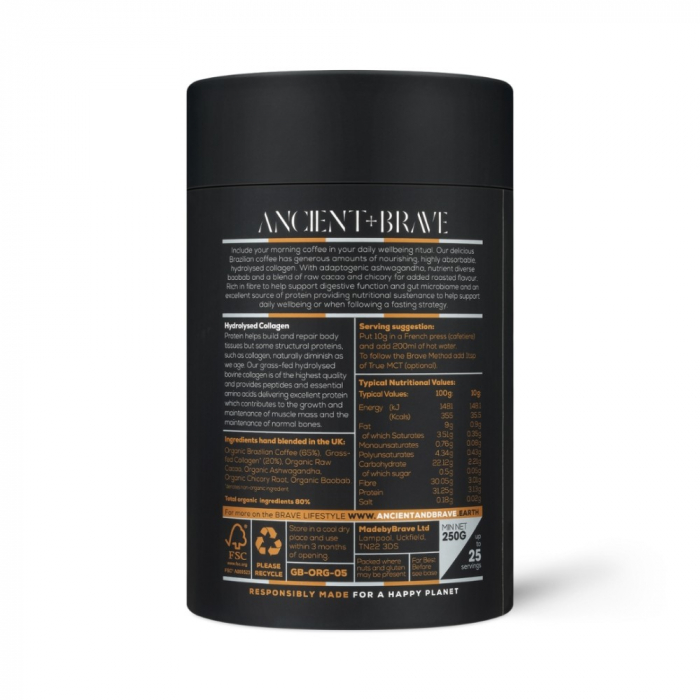 Coffee Collagen 250 gr (25 porții), Ancient and Brave [2]