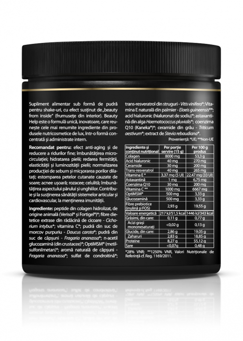Colagen BEAUTY HELP PREMIUM 9 in 1 cu gust de capsuni * 300 g [3]
