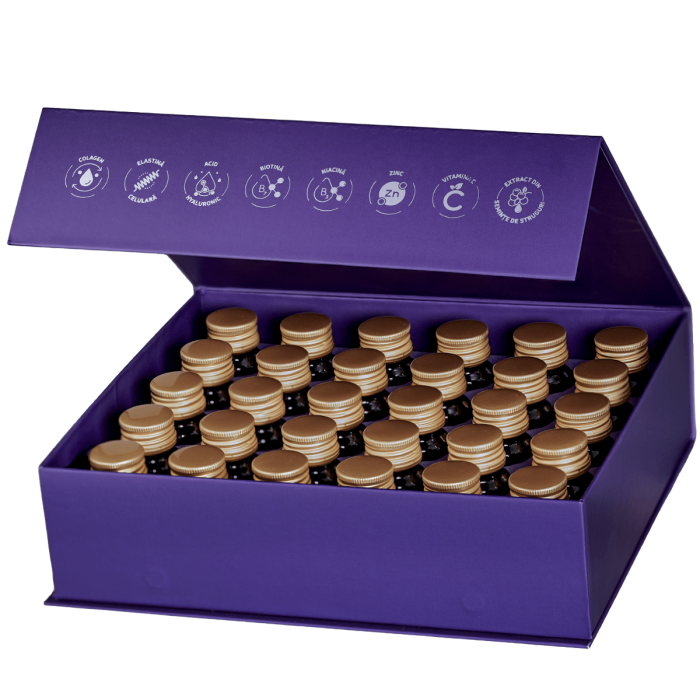 Collagen 12.000 Max — eleganță și rafinament în 30 de sticluțe cu 12.000 mg de Colagen, pentru piele, păr, unghii frumoase și îngrijite [2]