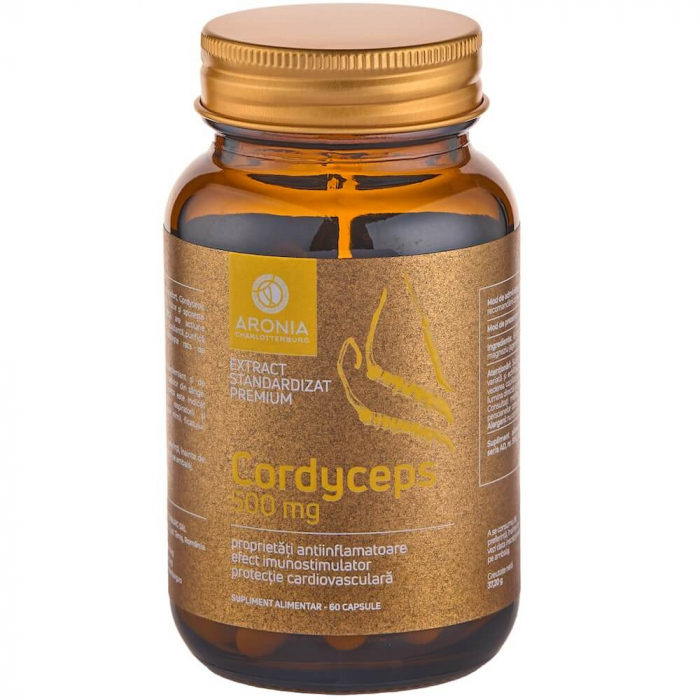Cordyceps la 500mg — 60 de capsule din ciuperca medicinală Cordyceps [1]