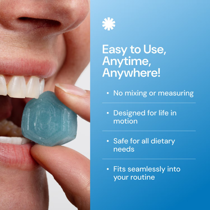 Create Wellness Creatine Monohydrate Gummies, Creatina Monohidrata Cu Aroma De Blue Raspberry, 45 Jeleuri [6]