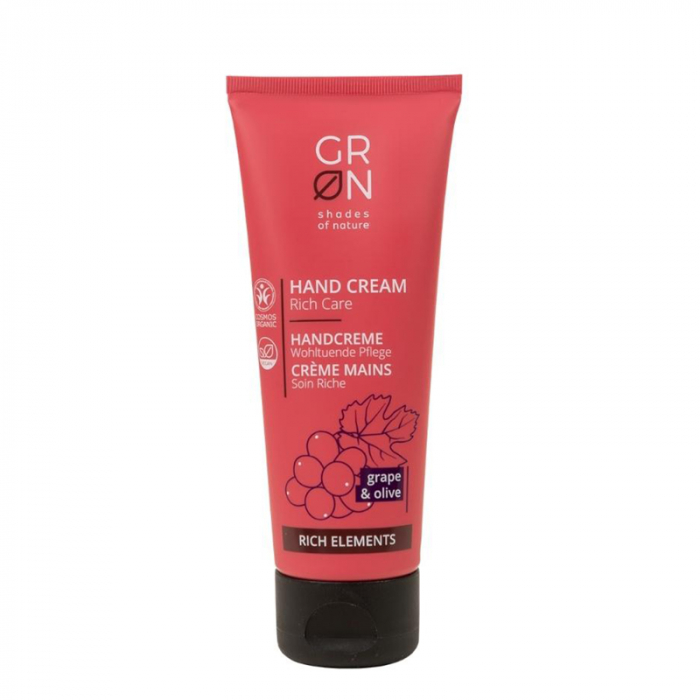 Crema de maini reparatoare Bio Organica Rich Elements cu masline si struguri (75ml), GRN Shades of Nature [1]
