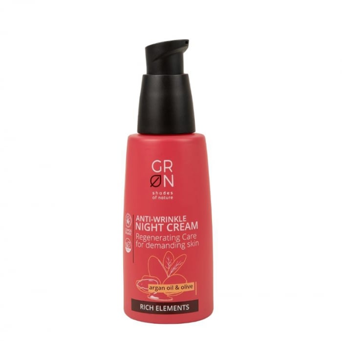 Crema de noapte antirid Bio Organica Rich Elements cu masline si ulei de argan (50ml), GRN Shades of Nature [1]