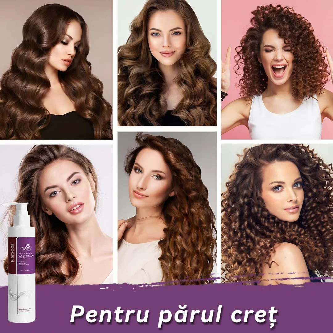 Cremă Definire Bucle Karseell Maca Essence ( Fără Sulfați și Parabeni, Potrivită pentru Toate Tipurile de Păr) * 200ML [4]