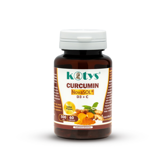 Curcumin Novasol D3+C, 500mg, 60 cps, Kotys [1]