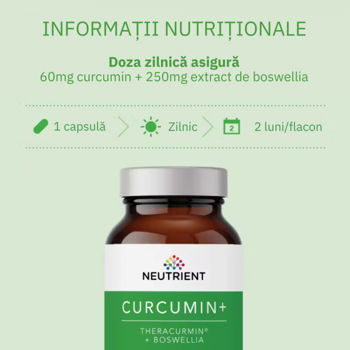 Curcumin Theracurmin Plus Boswellia Phytosome (60 capsule), Neutrient [15]