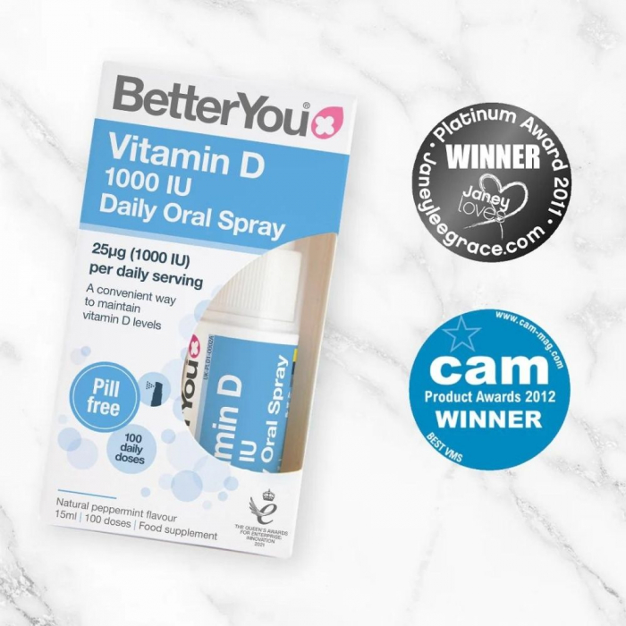 D1000 Vitamin D Oral Spray (15 ml), BetterYou [3]