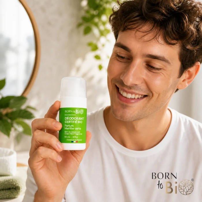 Deodorant Bio Roll-on Menta Verde 50 ml Born to Bio [3]